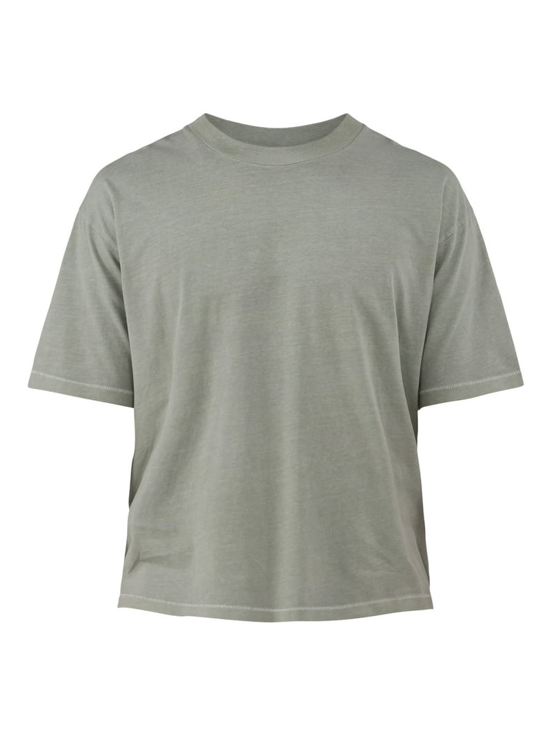 No Boundaries Boxy Cropped Tee - Oversized Fit men's Shirt