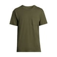 thumbnail image 5 of Athletic Works Men's and Big Men's Tri Blend Pocket Tee, Sizes XS-4XLT, 5 of 5