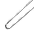 thumbnail image 2 of Sterling Silver 1.4mm Italian Box Chain Necklace (16"~30" Inch), 2 of 3