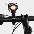 thumbnail image 6 of Dual Clamp Bike Flashlight Mount – Adjustable Handlebar Torch Holder with Multi-Angle Joint Universal Bicycle Light Bracket for Night Riding Road & Mountain Cycling Orange, 6 of 7