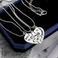 thumbnail image 3 of AYYUFE Pack Of 3 Broken Heart Shape Carved Letters Best Friends Forever Chain Set for Dating, 3 of 8