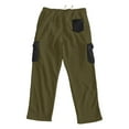 thumbnail image 5 of Sookity Mens Big and Tall Cargo Pants Casual Pants Elastic Waist Convertible Fishing Hiking Outdoor Pants Baggy with Pockets Lightweight Work Sweatpants Army Green,L, 5 of 7