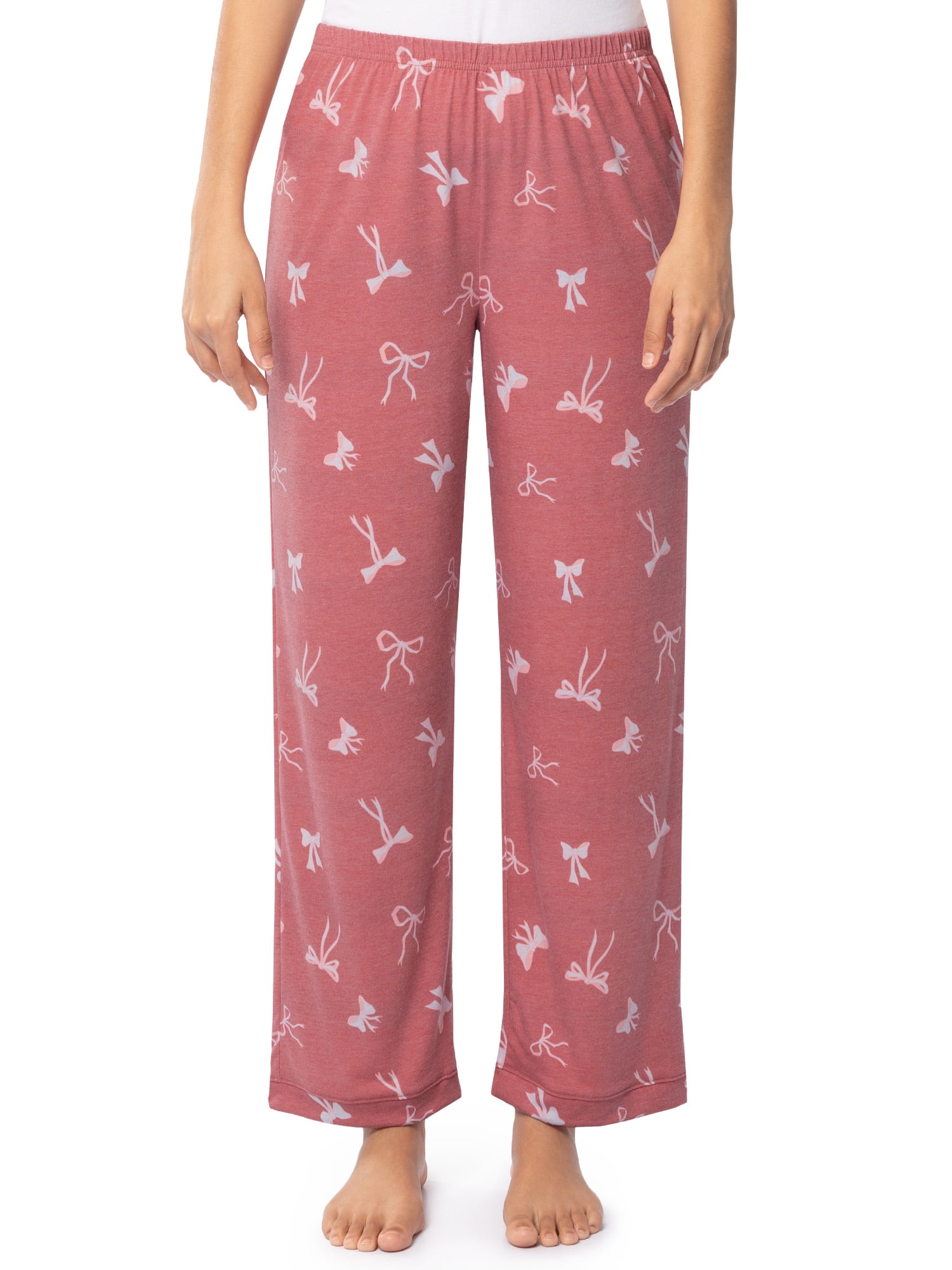 Fruit of the Loom Women's Soft & Breathable V-Neck Short Sleeve Top & Pajama Pant Set, Sizes S-4X