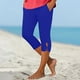 thumbnail image 1 of WILLBEST Leggings de Yoga de Cintura Alta 7/8 para Mujer con Bolsillos Laterales Y Aros Metálicos Recortados, Pantalones Casuales para Correr Y Entrenar, para Uso Diario 3581 Mediana, 1 of 5