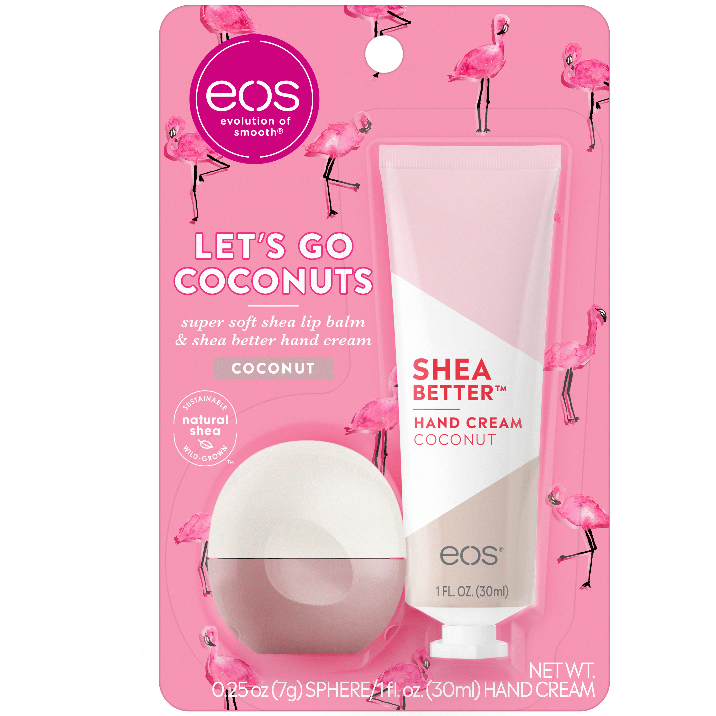 eos Super Soft Shea Lip Balm Sphere & Shea Better Hand Cream Let’s Go