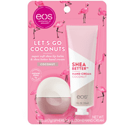 eos Super Soft Shea Lip Balm Sphere & Shea Better Hand Cream – Let’s Go Coconuts | 2 count