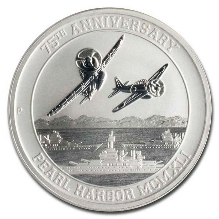 2016-P Tuvalu 1 oz Silver Pearl Harbor MS-70 PCGS - Walmart.com