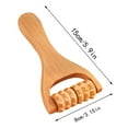 Wooden Double And Three Wheel Roller Massager Portable Dredge Massager ...