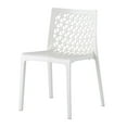 thumbnail image 5 of Strata Furniture Milan Weatherproof Polypropylene Chair in White (Set of 2), 5 of 6