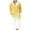 Yellow 1, variant on Kaemgyyd Plush Robes for Women Soft Warm Fleece Stripe Printing Bathrobe with Pockets Comfy Long Sleeve Midi Loungewear
