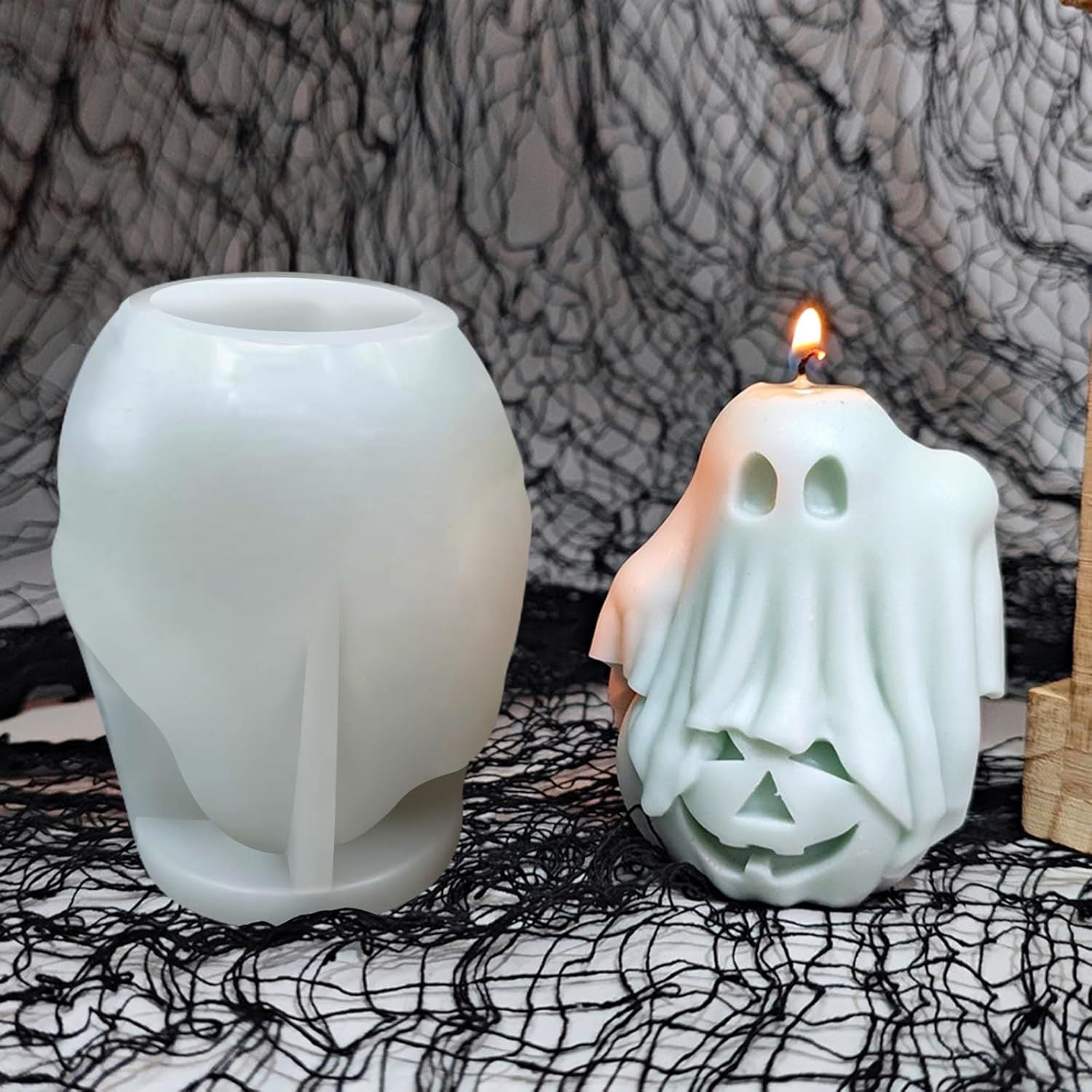 3D Skull Silicone Mold for Resin Candle Soap and Whiskey Ice Making