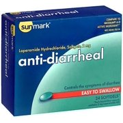 Sunmark Anti-Diarrheal Softgels, 2mg, 24 Count
