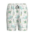thumbnail image 6 of Daiia Whale And Turtle Mens Woven Stretch Pajama Short,Short Pajama Pants-Small, 6 of 7