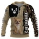 thumbnail image 2 of Sudadera con capucha con estampado 3D de perro chihuahua, husky, gran danés o beagle para mujer y hombre, chándal de calle, regalo de amor para perros, 2 of 4