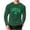 Army Green, variant on Men's St Patrick's Day T-Shirt Shamrock Clover Print Long Sleeve Waffle Shirts Funny Irish Green Lucky Charms Graphic Tees Green XXXL