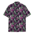 thumbnail image 4 of Colorful Tropical Marijuana Bigfoot Hawaiian Shirt For Men Summer Mens Hawaiian Shirts Short Sleeve Button Down Shirt Men, 4 of 7