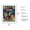 thumbnail image 2 of Thurston The Great Magician - Harry Kellar’s Successor - Vintage Magic Poster c.1908 - Fine Art Rolled Canvas Print 20in x 26in, 2 of 4