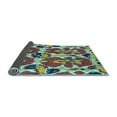thumbnail image 2 of Ahgly Company Indoor Round Abstract Light Blue Modern Area Rugs, 6' Round, 2 of 4