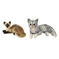thumbnail image 1 of Simulación Gatos Siameses Animal Felpa Acolchado Relleno para Regalo de Cumpleaños Sunnimix Juguetes de peluche, 1 of 8