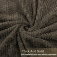 thumbnail image 5 of PiccoCasa 78"x90" Throw Blanket Flannel Fleece Soft Blanket,  Coffee Color, 5 of 6