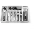 thumbnail image 6 of Expandable Cutlery Drawer Organizer, Flatware Drawer Tray for Silverware, Serving Utensils, Multi-Purpose Storage for Kitchen, Office, Bathroom Supplies, 6 of 6