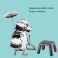 thumbnail image 1 of Junior Drum Set Drum Set Drum Toy Instrumento musical para bebés principiantes, 1 of 8