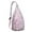 Pink-2, variant on 4-Pockets Cross Body Bags for Woman Men,Cute Sea Life Sling Bag Chest Bag with Adjustable Strap Women's Crossbody Bags for Outdoors Hiking Traveling