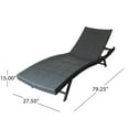 thumbnail image 2 of Outdoor Wicker Chaise Lounge, Grey, 2 of 5