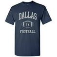 thumbnail image 1 of Dallas Classic Football Arch Basic Cotton T-Shirt - Medium - Navy, 1 of 6