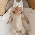 thumbnail image 6 of Huowey Baby Boy Girl Autumn Knit Sweater Autumn Cotton Clothes Outside Romper Jumpsuit Cozy Dailywear, 0-1 Months, 6 of 9