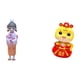 thumbnail image 1 of Muñeca Geisha Kabuki asiática, adorno de serpiente para el año Nuevo Chino, estatua de resina, figura de kimono japonés, artesanía Feng Shui para sala, 1 of 7