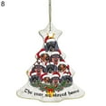 thumbnail image 2 of Hanging Pendant Christmas Series Pattern Weather Resistant Wood Door Decorating Sign Kids Gift, 2 of 9