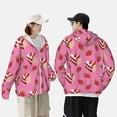 thumbnail image 4 of Fotbe Strawberry Cake Chaqueta con Protección Solar UPF 50+ para Hombre y Mujer, Camisa con Capucha y Bolsillos-Medium, 4 of 7