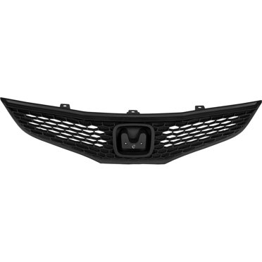 New Bumper Cover Grille Black Plastic Front Fits 2009-2014 Honda Fit