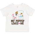 thumbnail image 3 of Inktastic My Pop Pop Loves Me Granddaughter Puppy Girls Toddler T-Shirt, 3 of 5