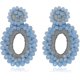 thumbnail image 1 of Pendientes colgantes - Pendientes colgantes con forma de lágrima y cuentas bohemias, regalo para mujer - Código de modelo 2368, 1 of 5