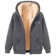 thumbnail image 2 of Chaqueta y sudadera informal con capucha de manga larga para mujer, con estampado de moda, de polar y capucha, 2 of 4