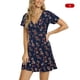 thumbnail image 4 of Qarigey Vestidos de verano para dama Estampado de flores rotas Tallas múltiples Mujeres sexy diario Vestido de cintura delgada con estampado Vestidos Armada S Qarigey AP011469-12, 4 of 6