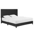 thumbnail image 5 of CoSoTower King Size Charcoal Grey Upholstered Platform Bed, 5 of 9