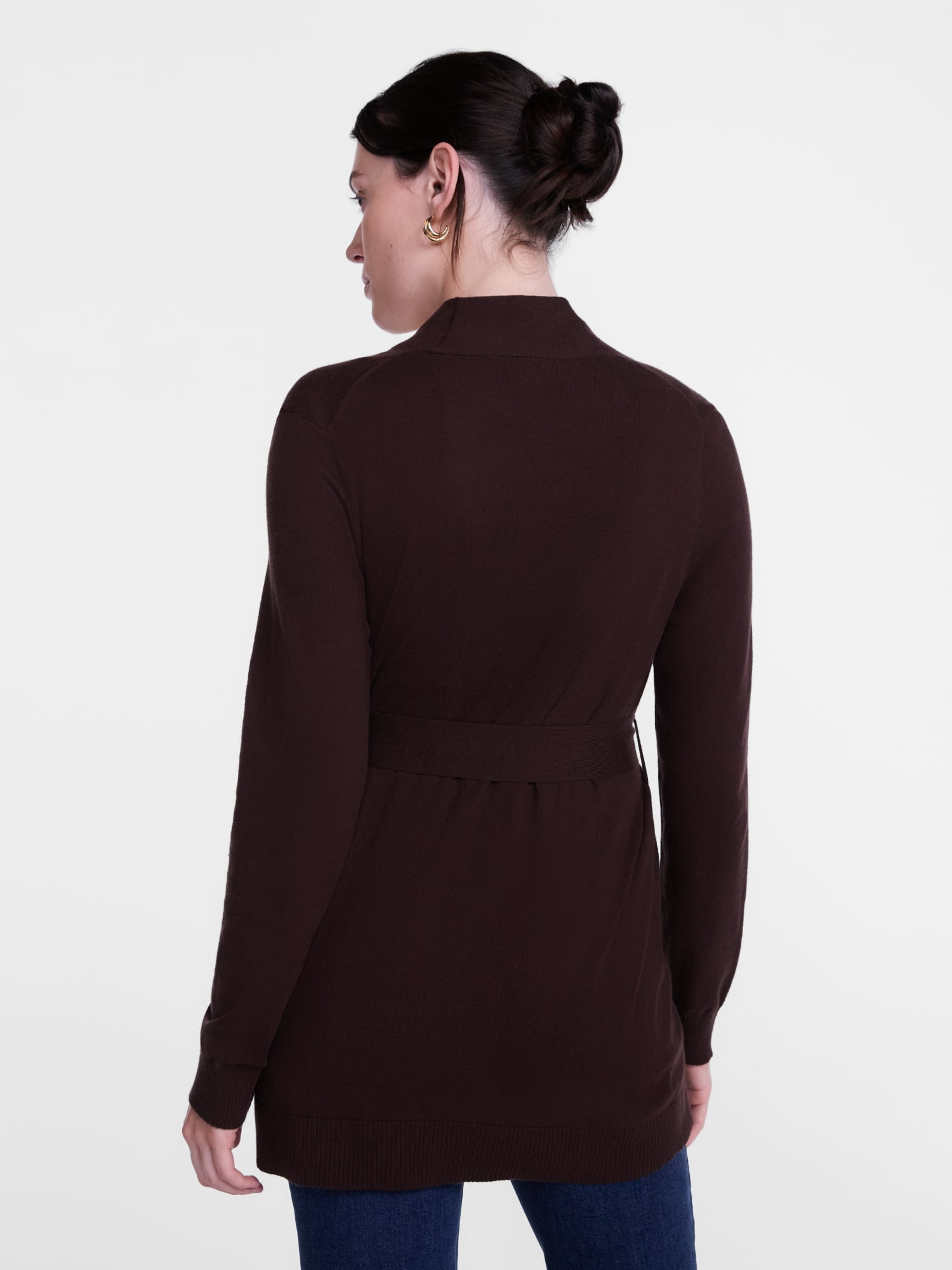 Scenario Women's Belted Lightweight Cardigan, Sizes XS-XXXL