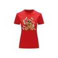 thumbnail image 1 of Playera Blusa de Oso Millonario con Dólares Dinero Ropa De Mujer Color Rojo Talla Grande Marca Emil SaEs, 1 of 4