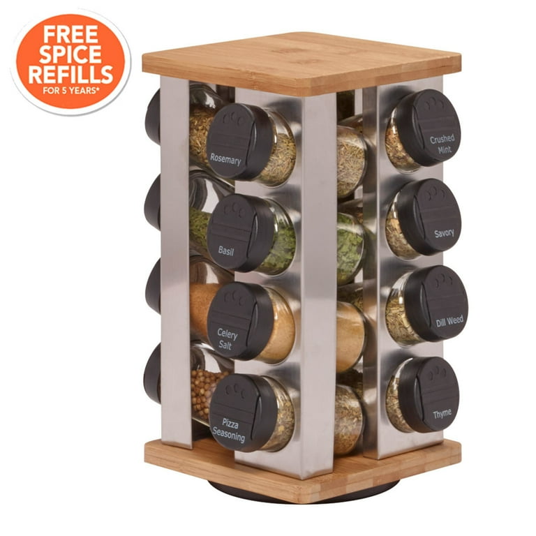 Kamenstein Warner 16-Jar Revolving Countertop Spice Rack + more