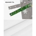 thumbnail image 7 of Fsddascl Grey Christmas Tree Tie Up Valance Curtains for Windows, Kitchen Curtains Window Treatments, Green Xmas Tree Snowflake Luxury Short Window Shades Valances for Bedroom Bathroom Cafe 60"x18", 7 of 7