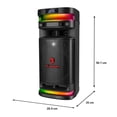 thumbnail image 5 of Bafle Profesional Bluetooth 5.3 Kaiser KSB-4008 8 pulgadas Potencia de salida 20,000 W PMPO / 40 W RMS con Luz LED más Micrófono, 5 of 5