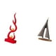 thumbnail image 5 of Figura de llama de resina abstracta, escultura de fuego moderna, artesanía y estatua de , adorno artístico decorativo para oficina, patio, hotel, 5 of 8