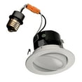 thumbnail image 4 of Nicor Lighting DLG4-10-120-3K-WH D-Series 4 inch 3000 K Dimmable LED Adjustable Gimbal Downlight Kit - White, 4 of 10