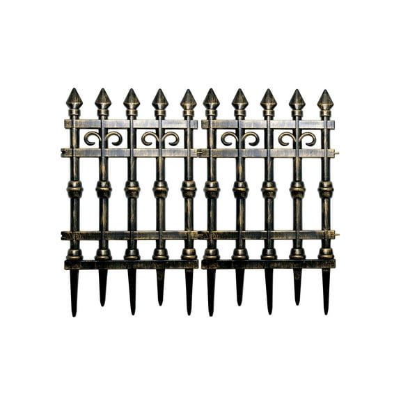 35" X 29" Brass Graveyard Gates Decoration
