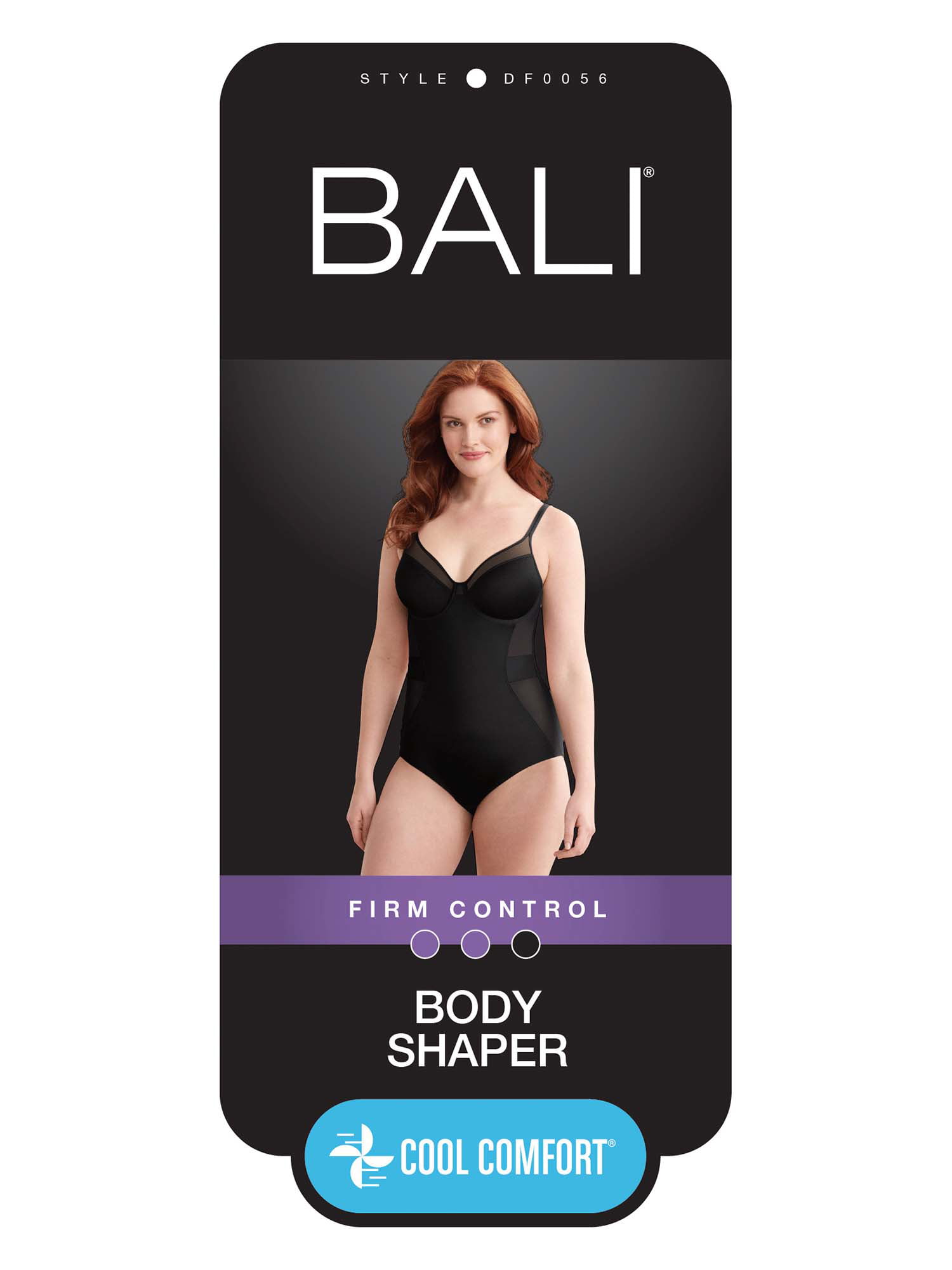 Bali Ultra Light Body Shaper Black 40D Women's