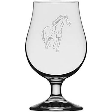 Rocky Mountain Body - Alternate Horse Themed Etched 13.25oz Iona Beer Glass
