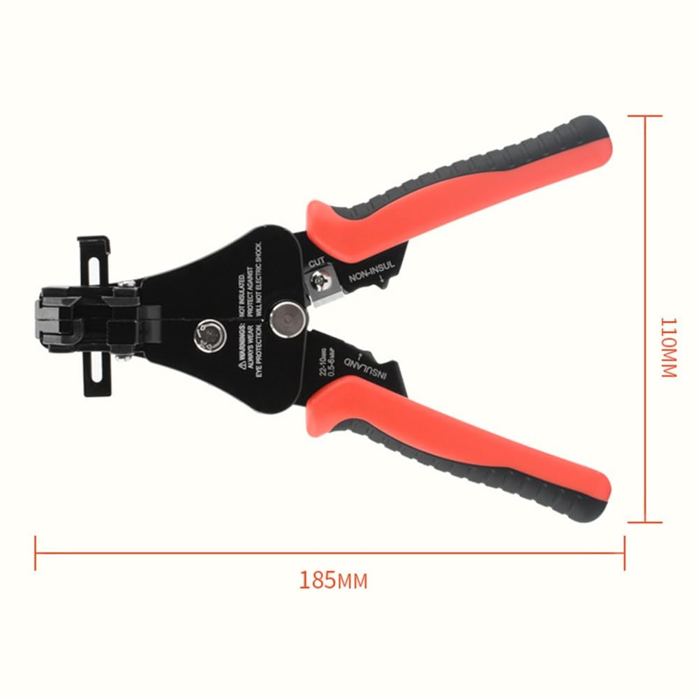 Crimping Pliers Wire Stripper Tool With Non-slip Ergonomic Curved Handle Insulation High Strength Zinc Alloy Head Corrosion-resistant Cable Crimping Pliers Multifunctional